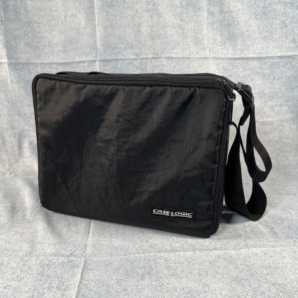 Vintage Case Logic 30 CD Black Carrying Storage Travel Tote